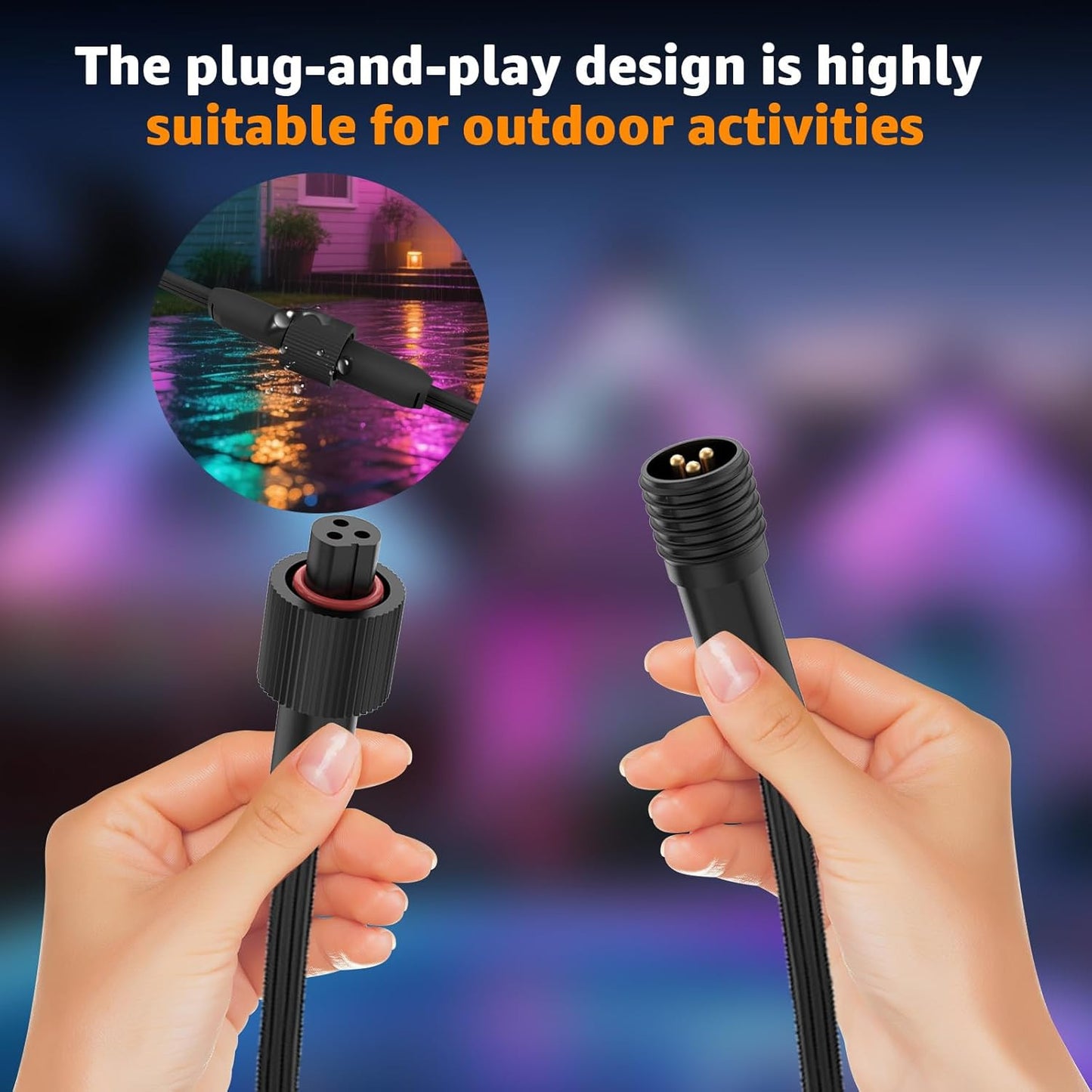 Extension Cable for Govee Permanent Outdoor Lights Pro, IP68 Waterproof Extensio