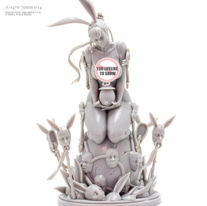 1/24 resin figure model Goddess Series Sexy Rabbit Girl Unassembled Unpainted