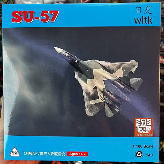 1: 100 SU-57 fighter jet coating model alloy