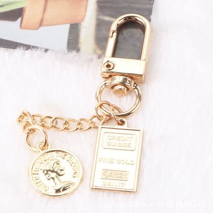 New Letter Key Ring Card Pendant Mobile Phone Case Chain Bag Pendant Keychain