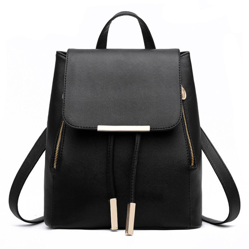 New Women's PU Leather Satchel Shoulder Backpack School Rucksack Bags Travel