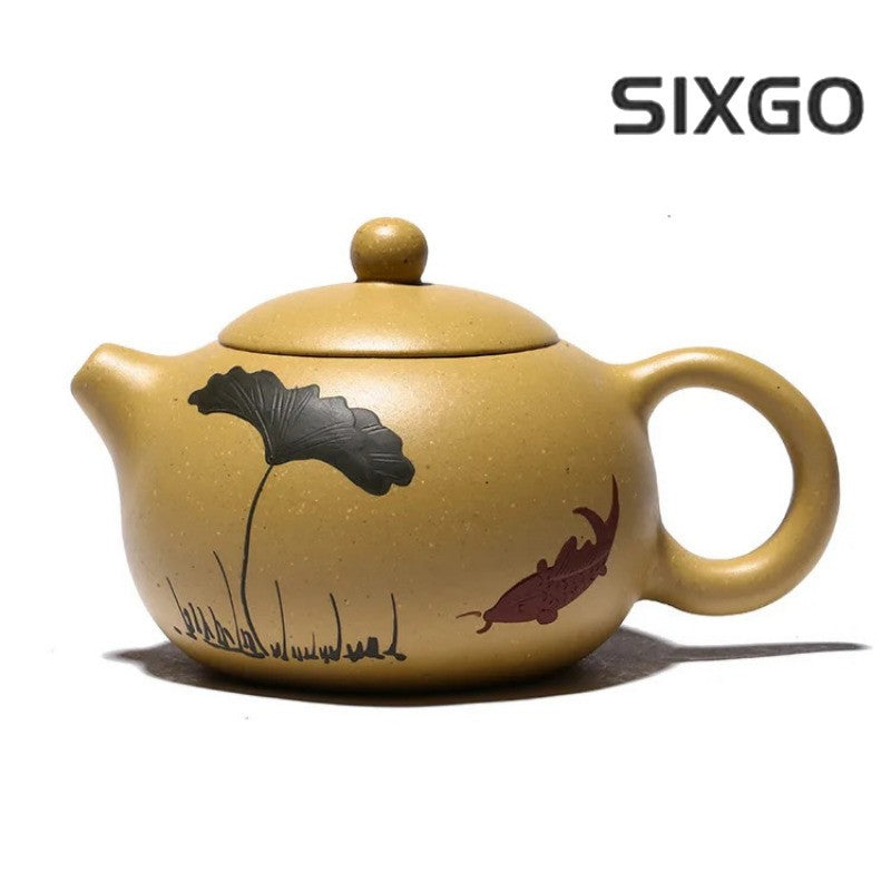 200ML Yixing Classic Tea Pot Purple Clay Xi Shi Teapots Handmade Tea Set