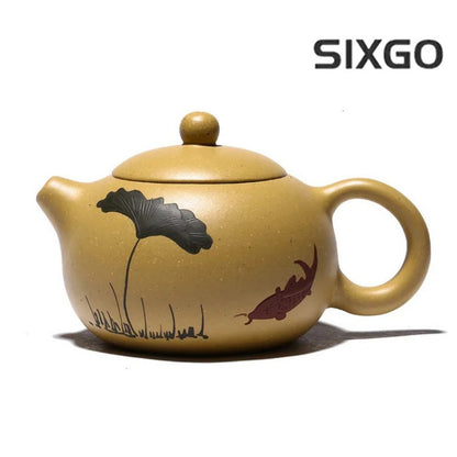 200ML Yixing Classic Tea Pot Purple Clay Xi Shi Teapots Handmade Tea Set