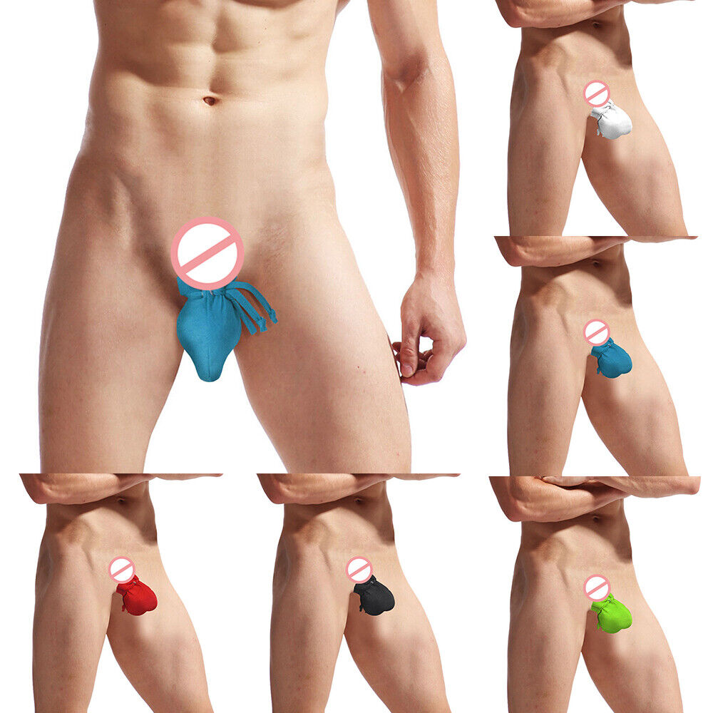 5/1x Mens Soft Ball Bag Gay Lingerie Underwear Sexy Bikini Tanga Bulge Pouch US