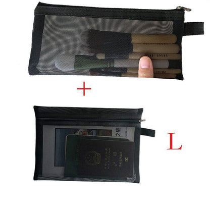 Cosmetic Bag Small Mesh Makeup Bag Organizer Lipstick Bag Ladies Toiletry Pouch