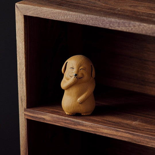 Yixing Clay Ceramic Teapet Funny Dog Tea Accessories Tea Pet Tea Tray Desk Pet