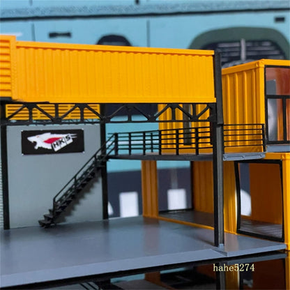 1/64 Scale Diorama Car Garage Model Repair Workshop Scene Display Building Model