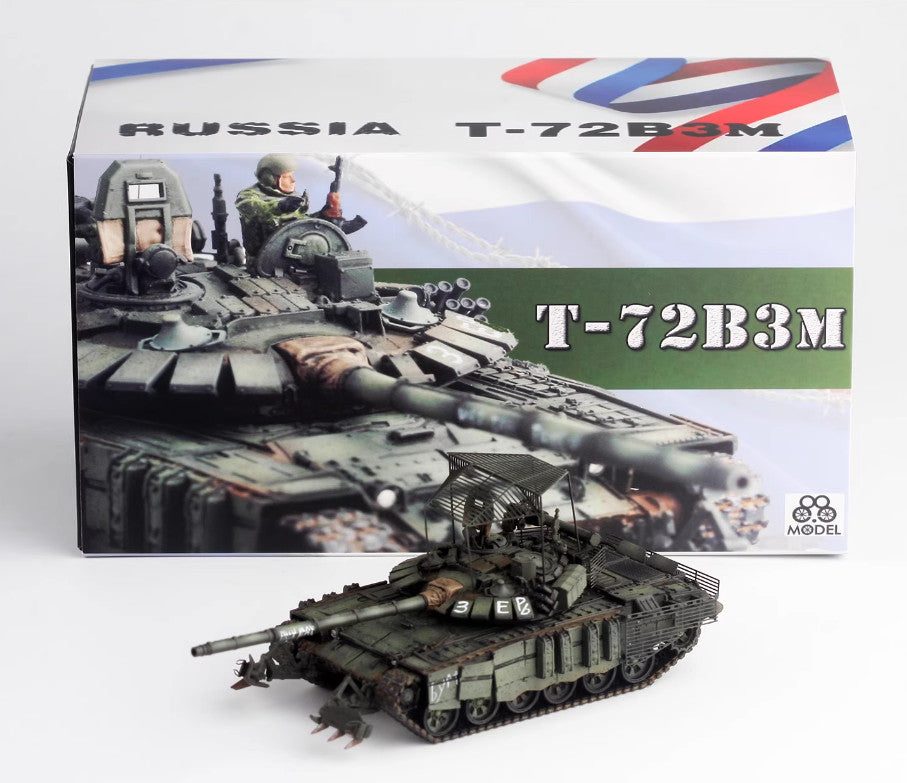 1:72 88MODEL T-72B3M Main Tank Army Military Vehicle Resin Metal Armor Model