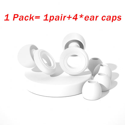 Reusable Silicone Ear Plugs Noise Cancelling Earplugs Protector Study Sleep Swim