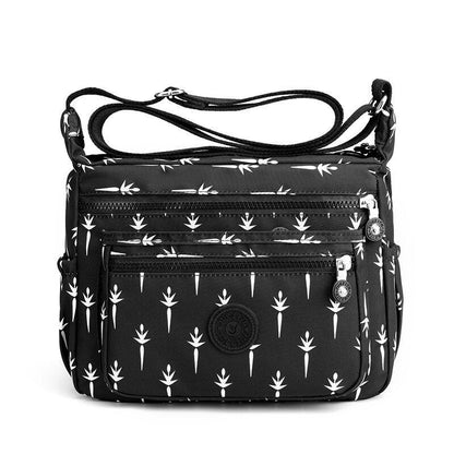 Crossbody Bag Waterproof Nylon Shoulder Purse Traveling Tote Pouch Messenger Bag