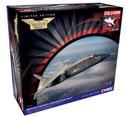 1:72 38CM Corgi BAC TSR-2, XS954, RAF No.40 Sqn 1969 Fighter Plane Diecast Model