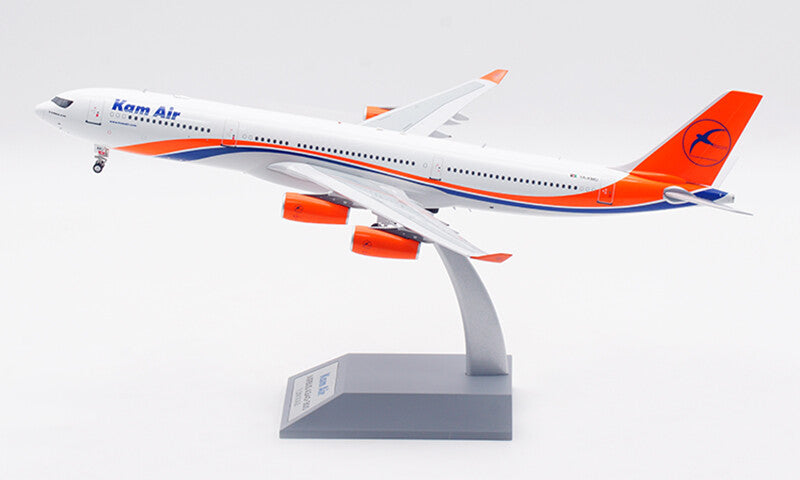 1:200 32CM Retro Models Kam Air AIRBUS A340-300 Aeroplane Diecast Aircraft Model