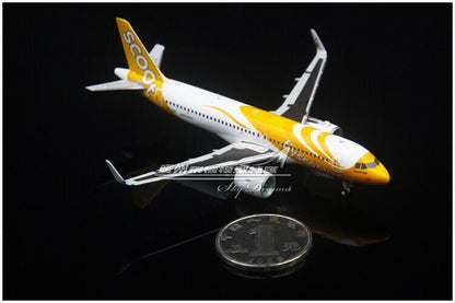 1:400 JC WINGS Flyscoot AIRBUS A320NEO Passenger Airplane Diecast Aircraft Model