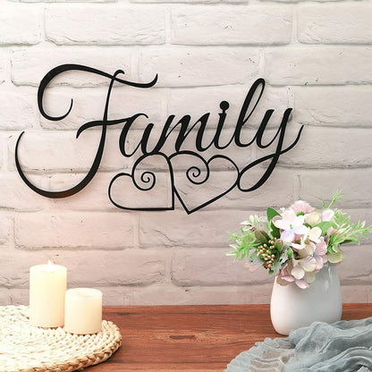 Family Wall Sign Family Wall Decor Sign Family Word Wall Art Family Wall Hanging