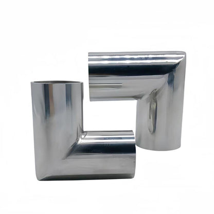 304 Stainless Steel Elbow 90 Degree Pipe Right Angle Exhaust Tube Polished Parts