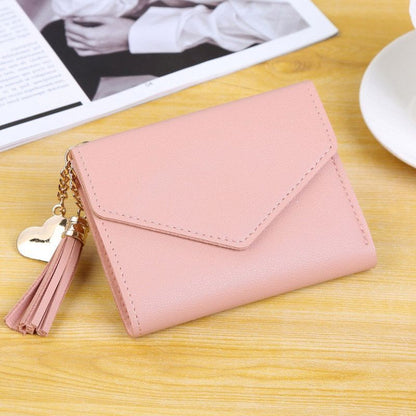 Small Purse Mini Wallet Money Bag Cute Pink Business Card Holder 13.5*9.5 CM 1PC