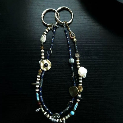 Vintage Beaded Bag Charm Retro Niche High-End Purse Chain Pants Chain