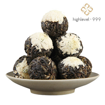 500g Raw Pu'er Tea Tuocha Chrysanthemum Flower Ancient Tree Dried Leaf Tea