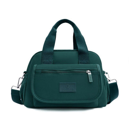 Nylon Shoulder Bag Large Nylon Handbag Waterproof Travel Tote Purses 30*12*21 CM