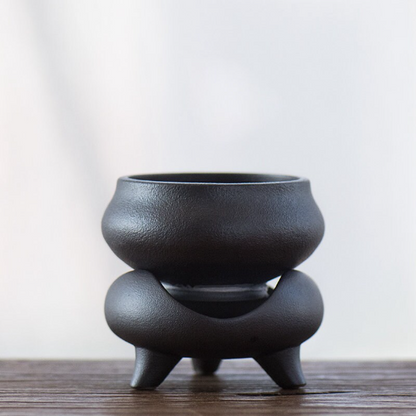 Black Ceramic Tea Strainers Accessory