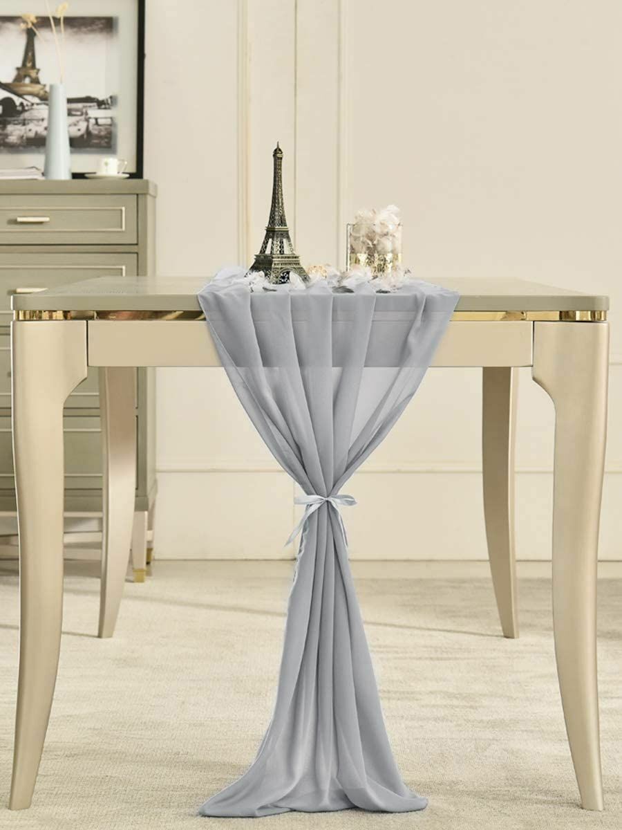 Wedding Table Runner 70x500cm Polyester Flowing Romantic Dusty Rose Party Decors