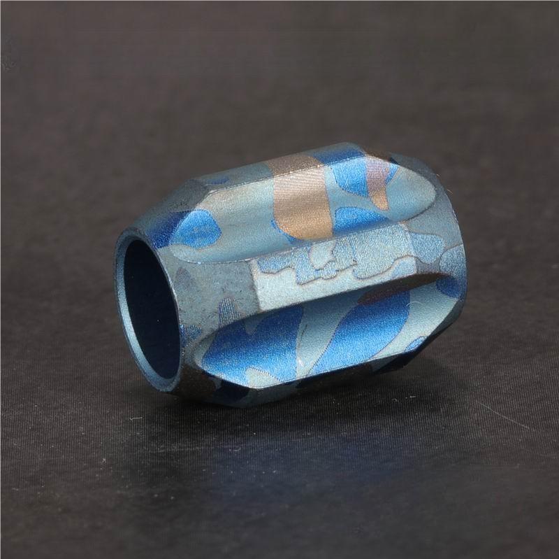 Titanium Alloy Knife Lanyard Bead Paracord Bracelet Bead Necklace Pendant DIY