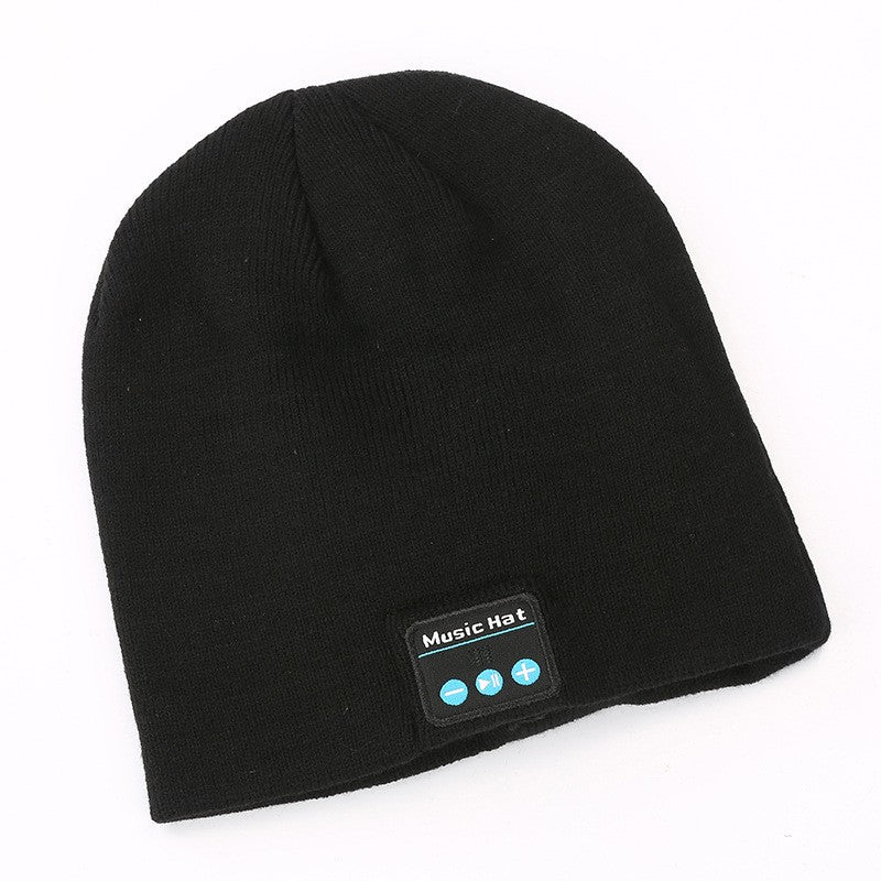 Winter Warm Wireless Bluetooth Beanie Hat Cap Headset Headphone Speaker With Mic