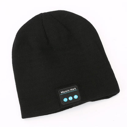 Winter Warm Wireless Bluetooth Beanie Hat Cap Headset Headphone Speaker With Mic