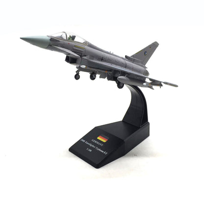 1/100 European Typhoon EF2000 German Air Force Alloy Fighter Aircraft Model