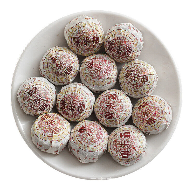 500g Yunnan Pu'er Tea 2020 Glutinous Rice Fragrance Ripe Tuo(White Cotton) Pu'er