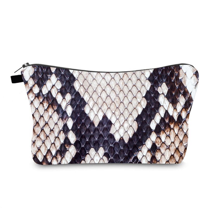 Leopard Printed Cosmetics Organizer Bag Storage Waterproof Makeup Purse Travel