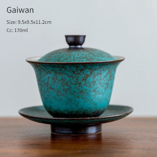 Ceramic Gaiwan Pine Glaze Tureen Tea Makers Kung Fu Tea Accessories