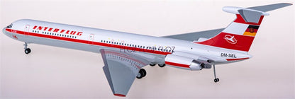 for Herpa for Interflug for Ilyushin IL-62M DM-SEL 1:200 Airplane Model