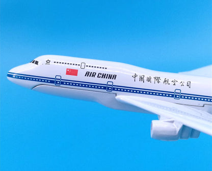 16cm AIR CHINA BOEING 747-400 Passenger Airplane Diecast Plane Aircraft Model