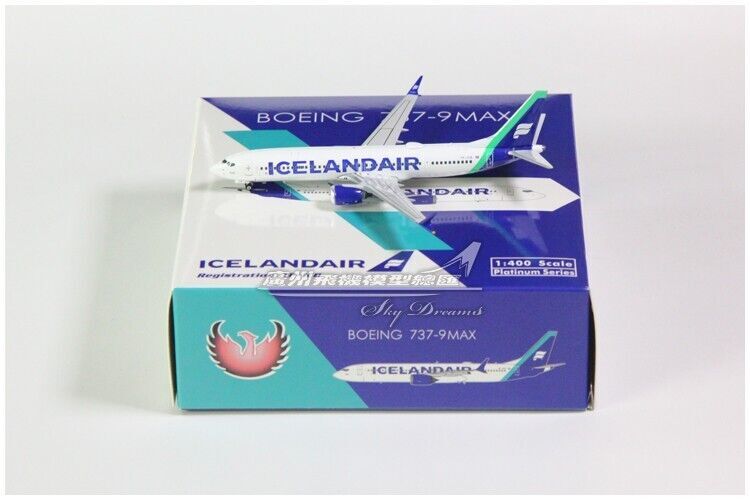 1:400 Phoenix ICELANDAIR BOEING 737 MAX 9 Passenger Airplane Diecast Plane Model