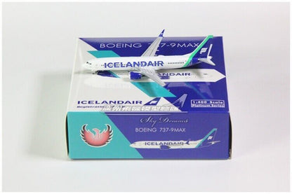 1:400 Phoenix ICELANDAIR BOEING 737 MAX 9 Passenger Airplane Diecast Plane Model