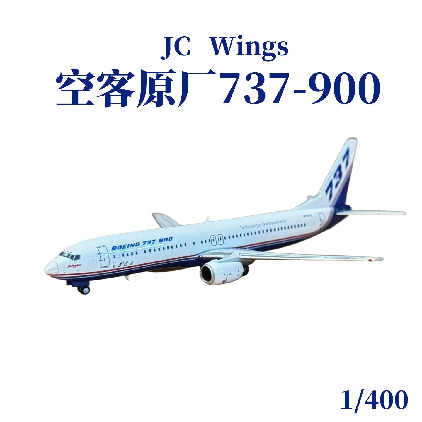 1:400 JC Wings Boeing 737-900 N737X Passenger Plane Diecast Aircraft Model