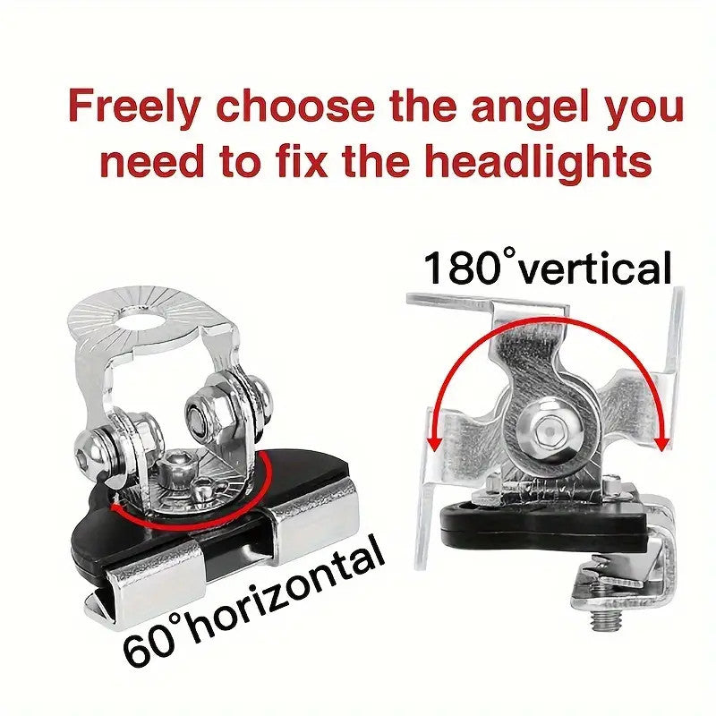 2PCS Pillar Hood Led Work Light Bar Mount Bracket Clamp Holder Offroad Universal