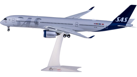 1:200 34CM Herpa SAS AIRBUS A350-900 Passenger Airplane ABS Plastic Plane Model