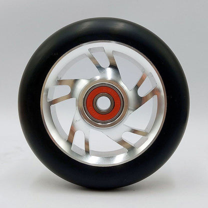 4pcs Stunt Scooter Wheels 100mm Aluminum Alloy Hub High-elastic PU Skates Wheels