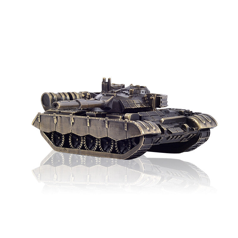 1:72 China PLA Type 59D MBT Main Battle Tank Model All-metal Bronze