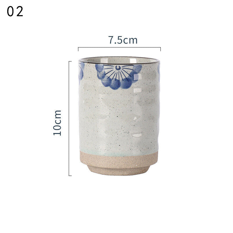 300ml Vintage Japanese Ceramic Mugs Tea Wine Sushi Sake Cup Restaurant Travel