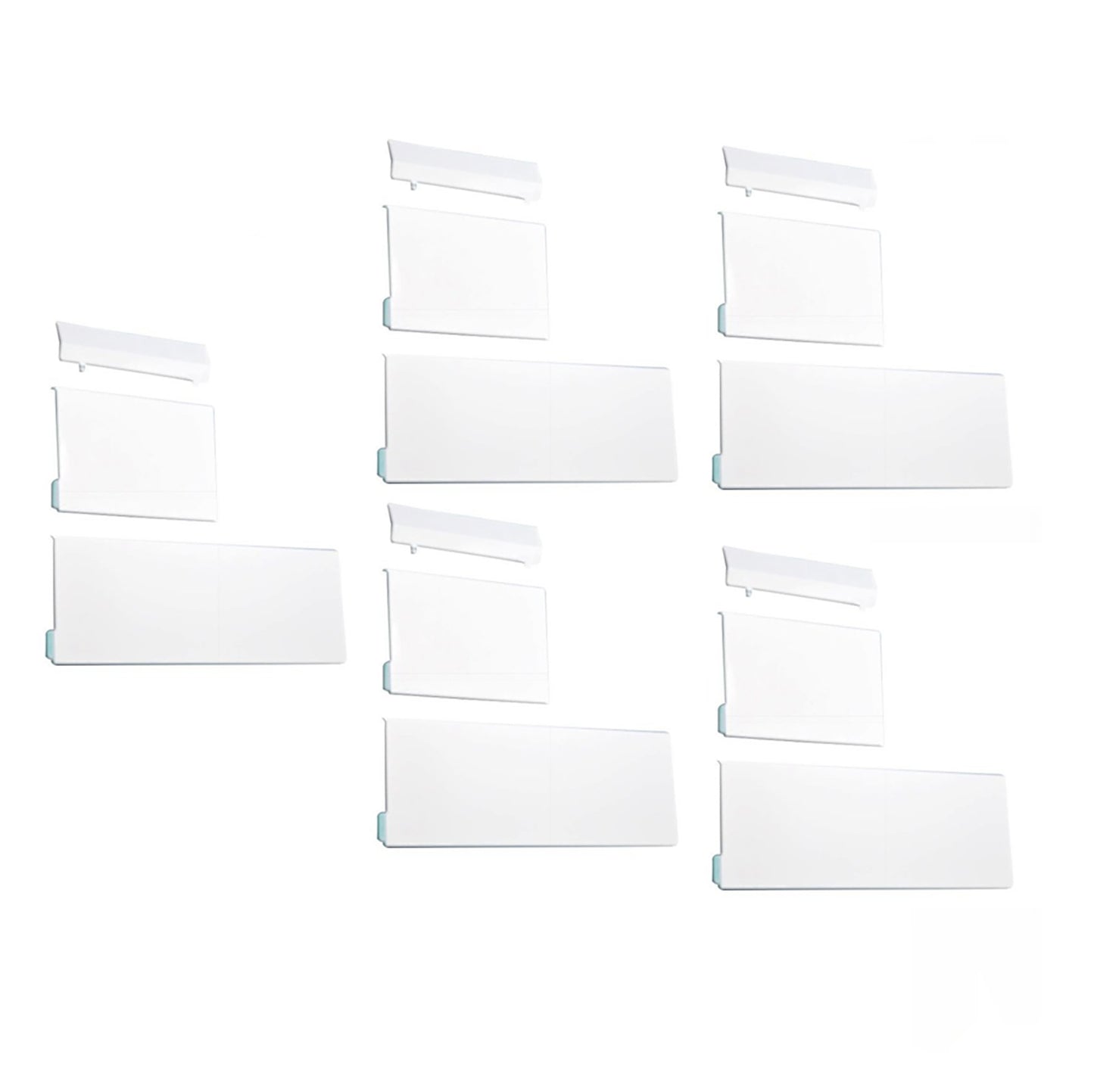 15Pcs Memory Card Door Slot Cover Replacement Lids for Nintendo Wii Game Console