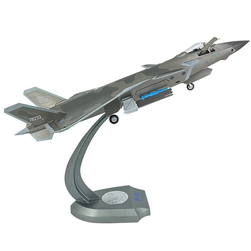 1:35 59CM Chinese J-20B Stealth Fighter Airplane Diecast Military Aircraft Model