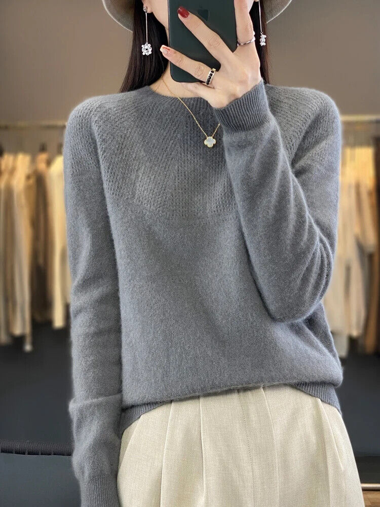 Autumn Winter Women Sweater O-Neck Pullovers Cashmere Knitwear Popular Clothes