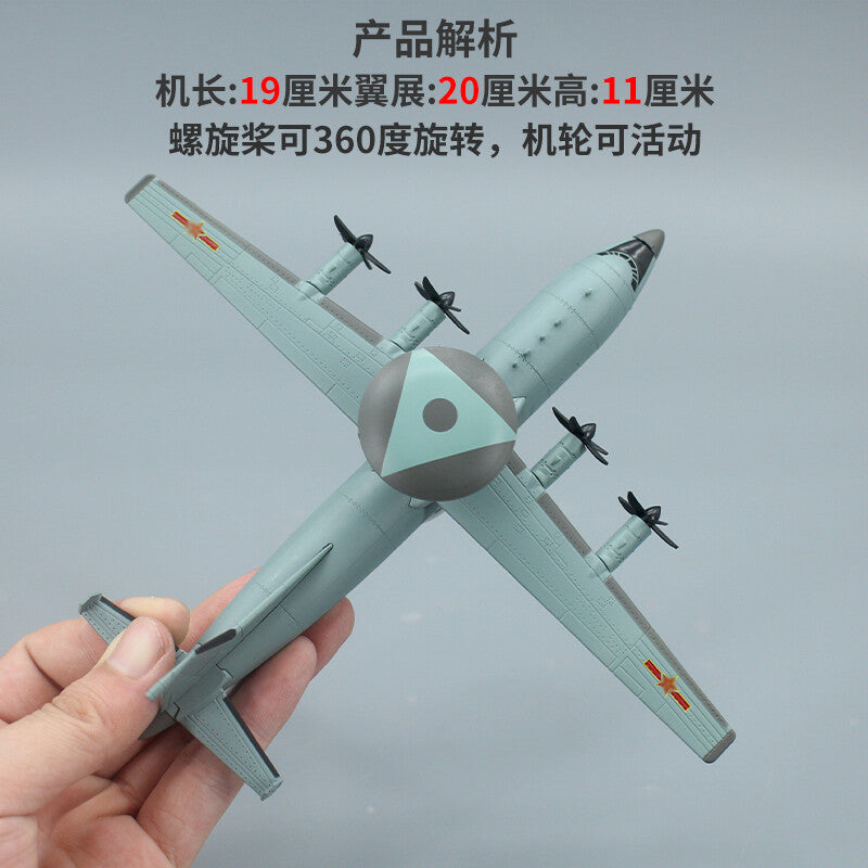 1:200 AVIC China KJ-500 Early Warning Aircraft Diecast Military Airplane Model