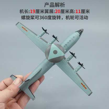 1:200 AVIC China KJ-500 Early Warning Aircraft Diecast Military Airplane Model
