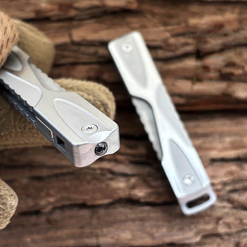 Stainless Steel Bottle Opener EDC Keychain Fidget Decompression Toy Pocket Tool