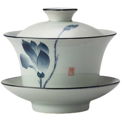 165ml Porcelain Gaiwan Cover Bowl Teacup Bowl Tea Ware Creative Kung Fu Tea Set