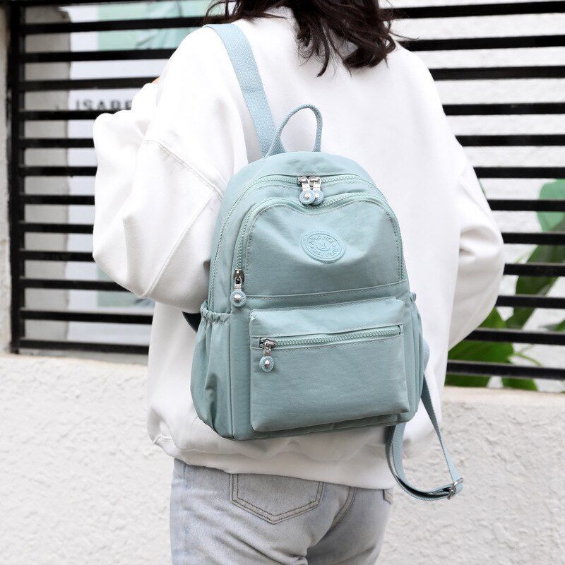 Backpack Nylon Student Travel School Bag Rucksack Multifunction Bags 26*32*13 CM